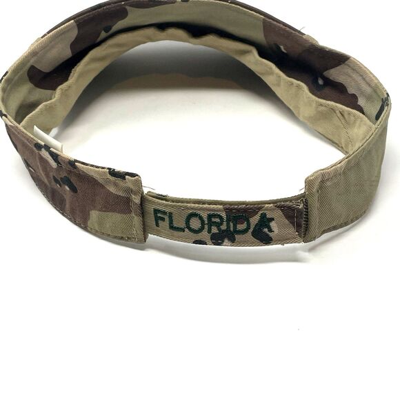 Orlando Florida Brown Camo Visor - Desert Camouflage Unisex Adult Adjustable - Picture 3 of 11